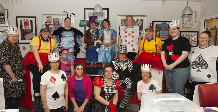 doncaster paediatrics host alice in wonderland world book day event